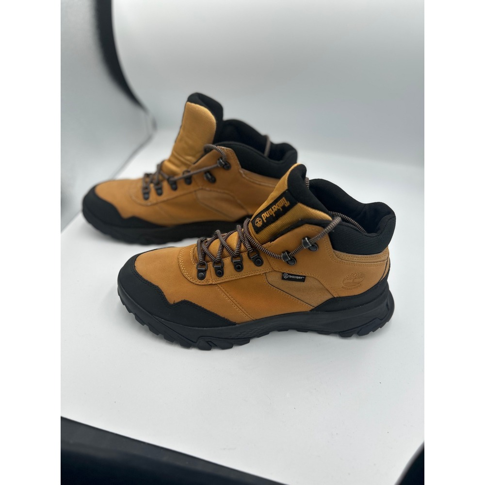 Timberland Lincoln Peak Mid Waterproof Hiking Boots Mens 11.5 Wheat Black A2G4S